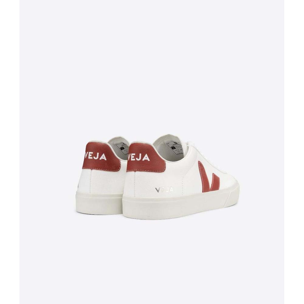 Veja CAMPO CHROMEFREE Low Tops Sneakers Heren White/Red | NL 201ZUT